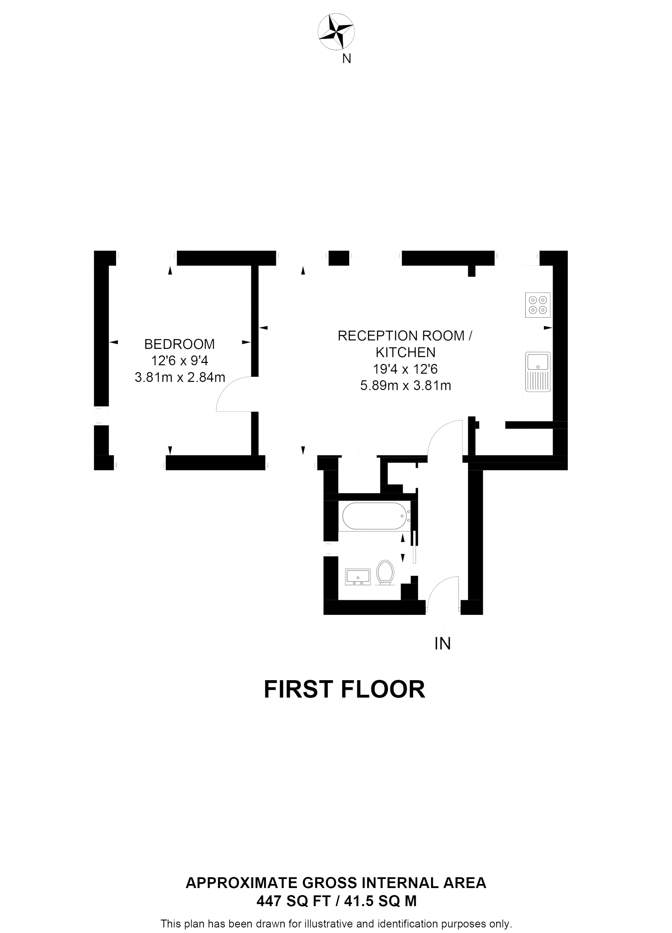 Floorplan for Wyndham Road, Camberwell, SE5 0UQ